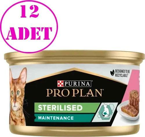Proplan Kedi Konservesi Ton Balıklı ve Somonlu Kısırlaştırılmış 85 Gr 12 AD