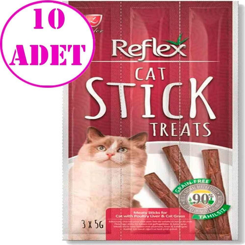 Ciğerli Kedi Ödül Çubuğu 3 Adet 5 Gr 10 AD