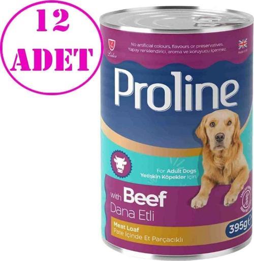 Pro Line Dana Etli Pate Köpek Konserve Maması 395 Gr 12 AD