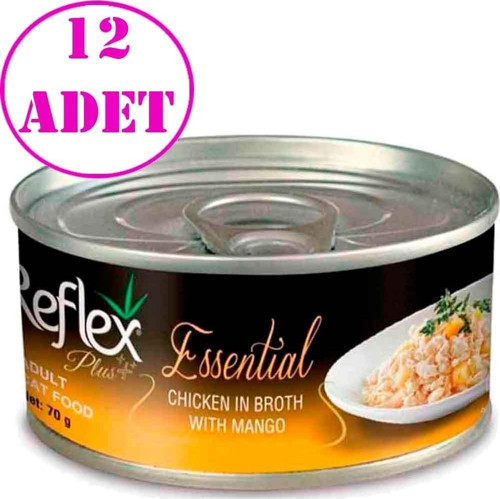 Essential Kedi Konservesi Tavuklu Mangolu 70 Gr 12 AD