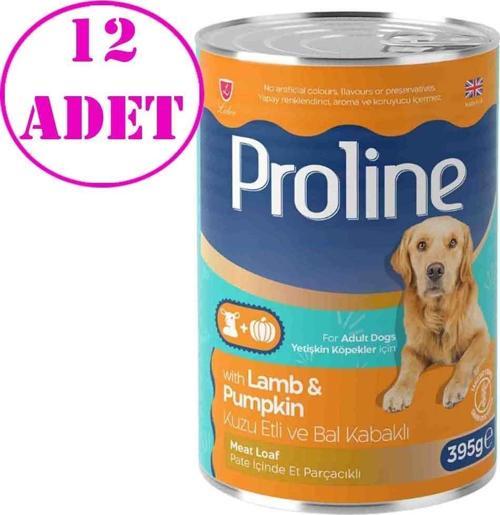 Pro Line Kuzu Etli Bal Kabaklı Pate Köpek Konserve Maması 395 Gr 12 AD