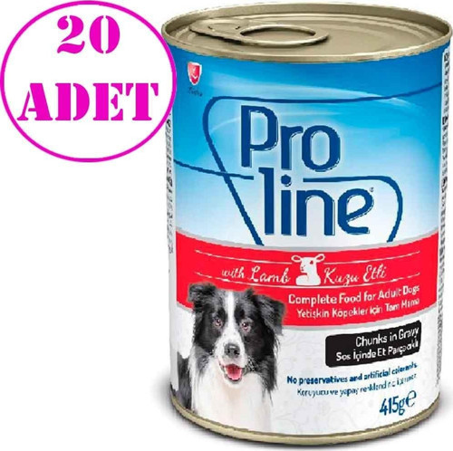 Pro Line Kuzulu Yetişkin Köpek Konservesi 415 Gr 20 AD