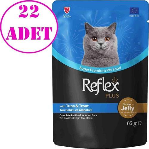 Jöle İçinde Ton Balıklı ve Alabalıklı Kedi Konservesi 85 Gr 22 AD