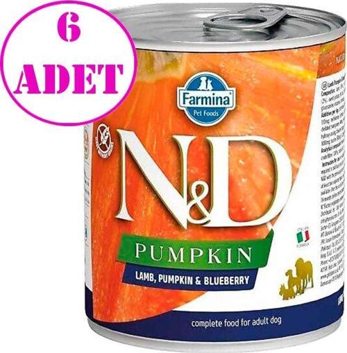 ND Pumpkin Balkabaklı Kuzulu Köpek Konservesi 285 Gr 6 AD