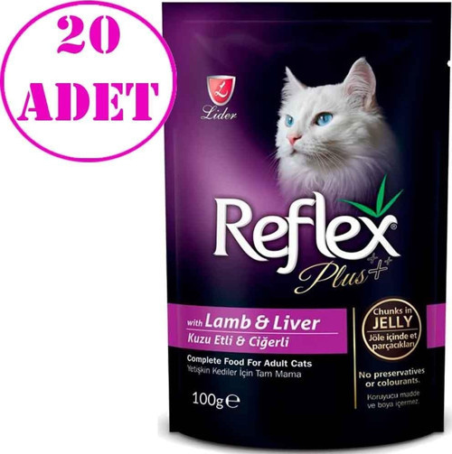 Parça Etli Kuzulu ve Ciğerli Kedi Konservesi 100 Gr 20 AD