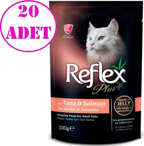 Pouch Ton Balıklı ve Somonlu Kedi Konservesi 100 Gr 20 AD