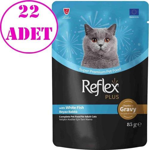 Sos İçinde Beyaz Balıklı Kedi Konservesi 85gr 22 AD
