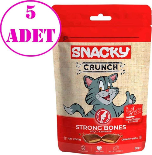 Crunchy Tavuklu ve Peynirli Kedi Ödülü 60 Gr 5 AD