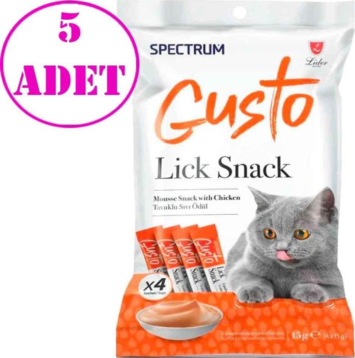 Gusto Tavuklu Krema Kedi Ödül Maması 15 gr (4'lü) 5 AD