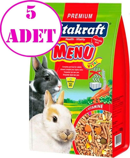 Menü Vital Tavşan Yemi 1 Kg 5 AD