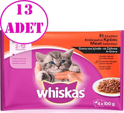 Junior Yavru Kedi Konservesi 4 X 100 gr 13 AD