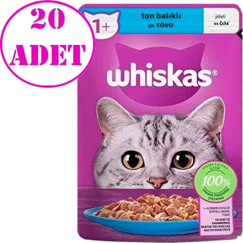 Ton Balıklı Jöleli Kedi Konserve Maması 85 Gr 20 AD