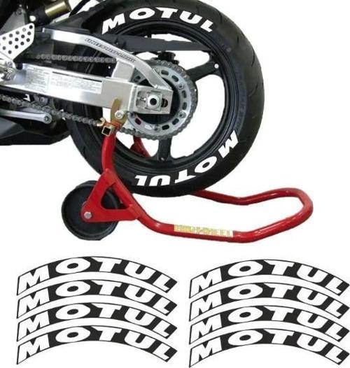 Lastik Yanak Yazısı Motul Siyah 3d