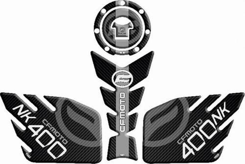 Tank Pad 002 Siyah-gri Çizgili Cfmoto 400 Nk