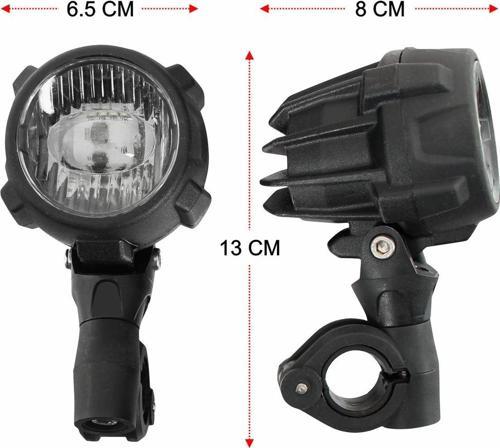 Medium Universal Motosiklet Sis Farı Seti Siyah