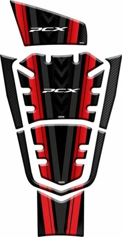 Tank Pad Set 002 Siyah-kırmızı 7 Parça