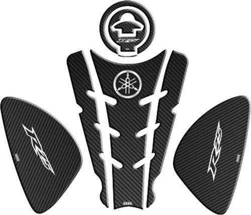 Tank Pad-yan Pad Depo Kapak Stikeri Pad Yamaha Yzf-r25 2014-2018 Siyah Karbon Desen