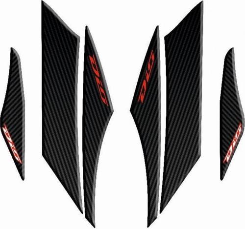 Yan Pad 003 Siyah-kırmızı Karbon Desenli Honda Dıo 110