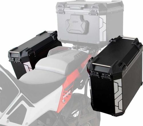 Alüminyum Yan Çanta Seti Siyah 40 Lt X 2
