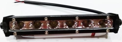 Motosiklet Sis Farı Norma Led Yatay 6 Led Beyaz Işık Tek Mod - Düz (1 Adet)