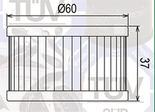 Yağ Filtresi Mf-137 Suzukı Dr 500 600 650 750 800 S40 Boulevard Mondıal Zontes