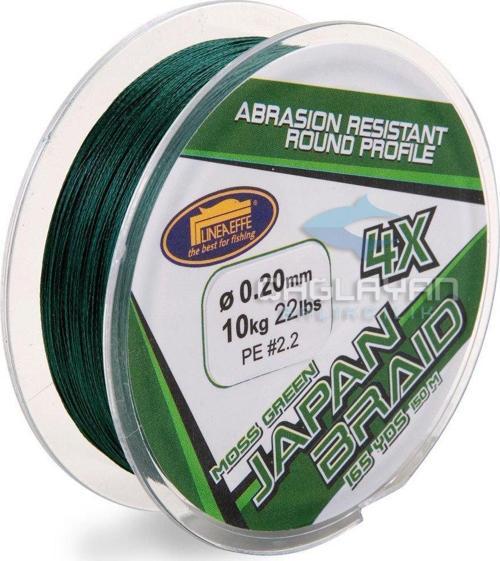 150 mt 4 örgü yeşil ip(Made in Japan) 0,08 mm
