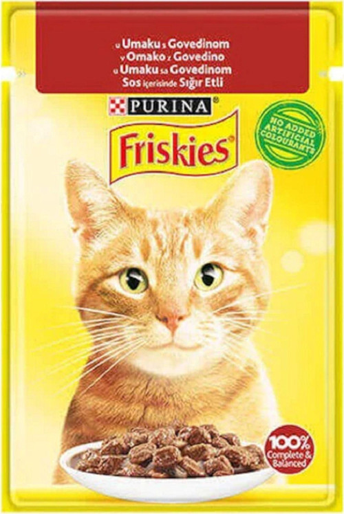 Friskies 78 Adet Sığır Etli Kedi Maması Pouch