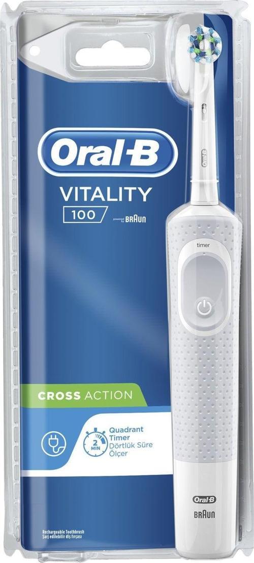 Oral-B Vitality D100 Şarjlı Diş Fırçası Beyaz