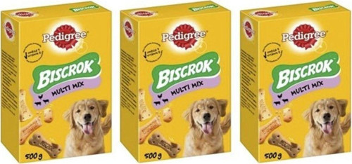 Pedigree Biscrok Bisküvi Köpek Ödül Maması 500 Gr X 3 Adet