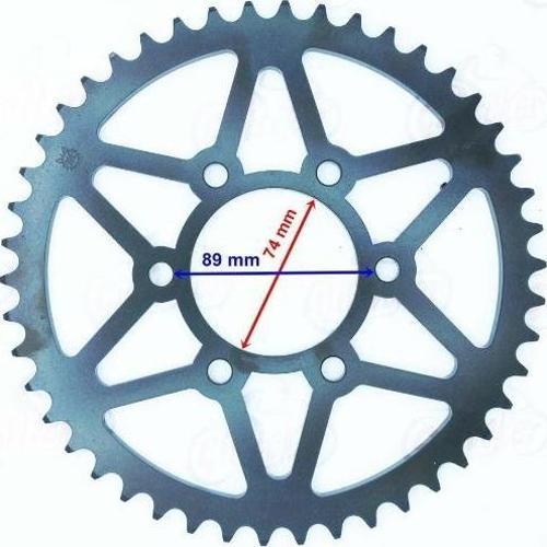 Gv250 Arka Dişli 520-42T İç 74 Mm 6 Delikli Ind Öm