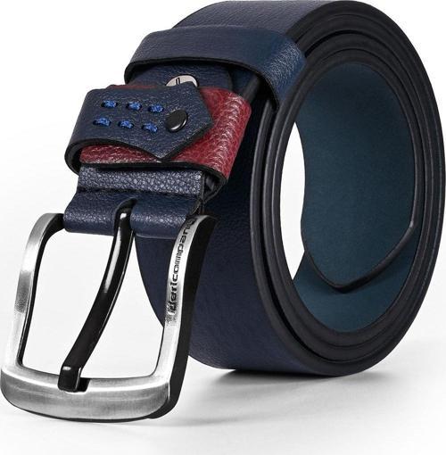 Erkek Suni Deri Lacivert Kot Kemer 112034