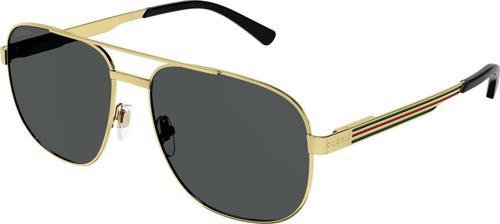GG1223/S 002 Kare Unisex Güneş Gözlüğü Gold