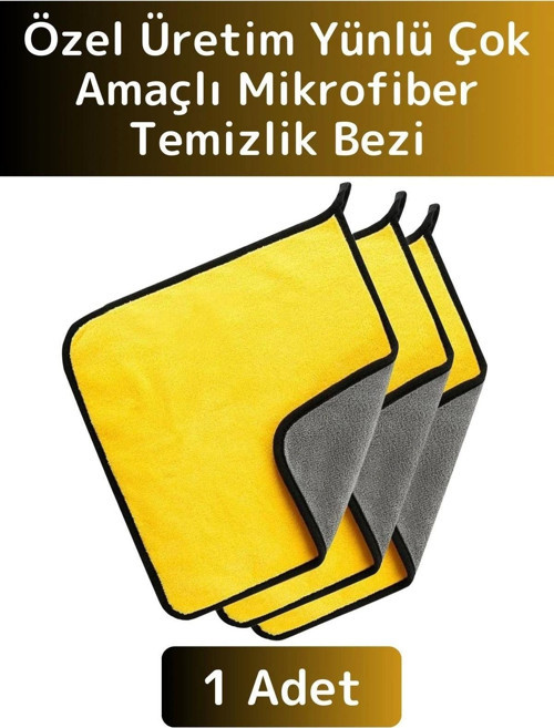 Yüksek Kaliteli Yünlü Mikrofiber Araba Mutfak Banyo Lavabo Yıkama Temizleme Bezi 1 Adet