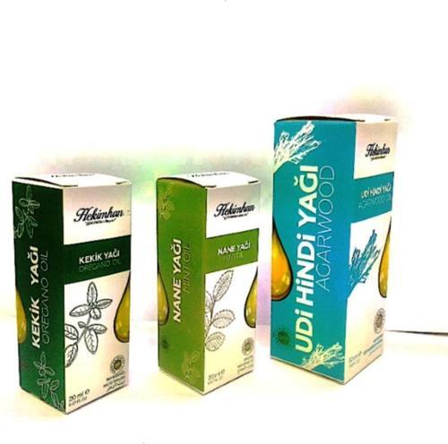 Nane Yağı 20 Ml + Udi Hindi Yağı 50 Ml + Kekik Yağı 20 Ml  3'Lü
