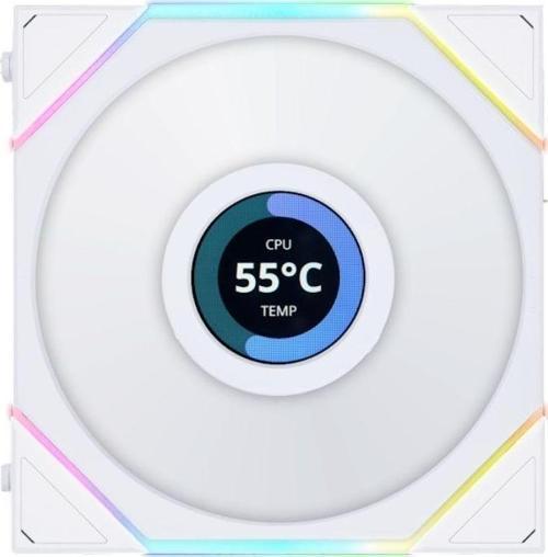 UNI FAN TL LCD REVERSE 1x120mm Beyaz Kasa Fanı (G99.12RTLLCD1W.00)