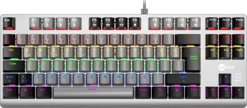 Lecoo GK304 Red Switch RGB Mekanik Türkçe Q Gri Gaming (Oyuncu) Klavye