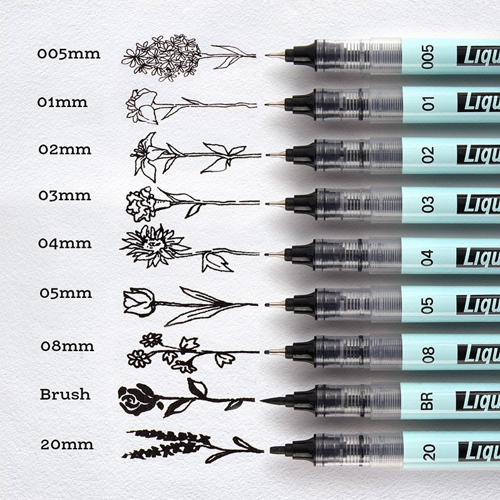WRITECH W-704 LIQUID FINELINER 0,1MM KALEM - 12'Lİ KUTU