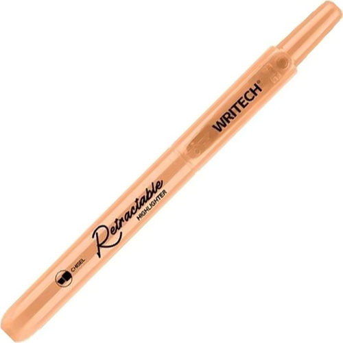 WRITECH W-805S BASMALI FOSFORLU KALEM PASTEL KOYU TURUNCU - 12'Lİ KUTU