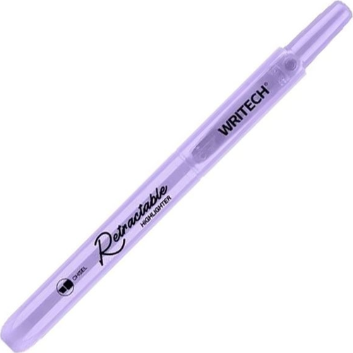WRITECH W-805S BASMALI FOSFORLU KALEM PASTEL LİLA - 12'Lİ KUTU