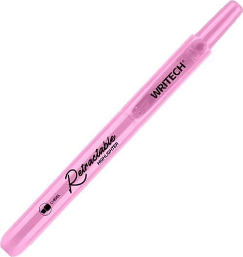 WRITECH W-805S BASMALI FOSFORLU KALEM PASTEL PEMBE - 12'Lİ KUTU