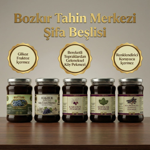 Sağlık Beşlisi Paketi (Üzüm, Karadut, Keçiboynuz, Andız, Kozalak)Net 4000 Gr