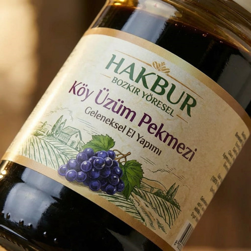 Tahin Merkezi Üzüm Köy Pekmezi 800 Gr (Doğal&Katkısız)