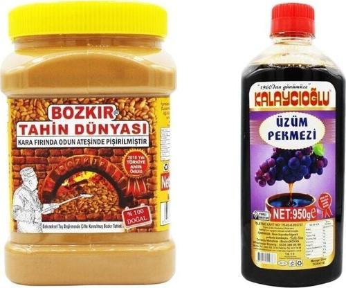 Bozkır Tahin Merkezi Kepeksiz Tahin 935 Gr. - Üzüm Pekmezi 950 Gr.