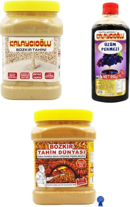 Bozkır Tahin Merkezi Beyaz 935 Gr + Bozkır Tahin Dünyası 935 Gr + Üzüm Pekmezi 950 Gr Ekonomik Paket