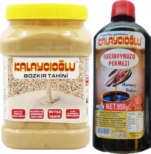 Bozkır Tahin Merkezi Beyaz Tahin 935 Gr - Keçiboynuz Pekmezi 950 Gr