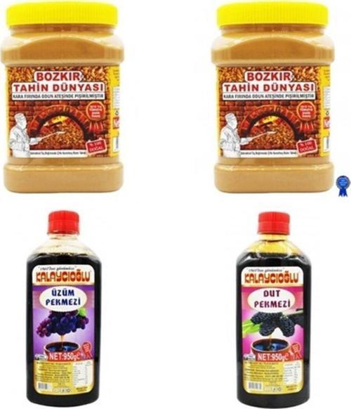 Bozkır Tahin Merkezi Çifte Kavrulmuş Tahin 935 Gr 2 Adet Üzüm Pekmezi 950 Gr Dut Pekmezi 950 Gr