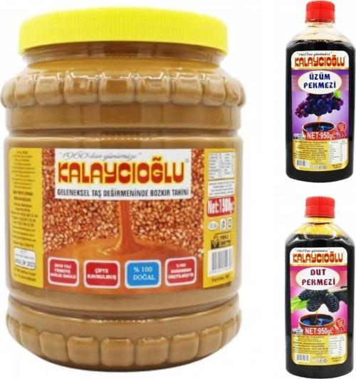 Bozkır Tahin Merkezi Kavrulmuş Tahin 1900Gr - Üzüm Pekmezi Ve Dut Pekmezi 950 Gr