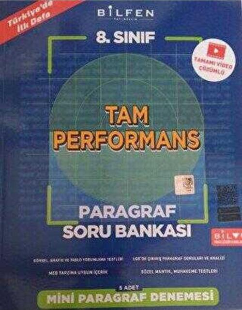 8. Sınıf Tam Performans Paragraf Soru Bankası