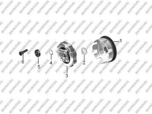Atv Spider 250 Debriyaj Komple 70T 7 Balata 6 Yay Orj