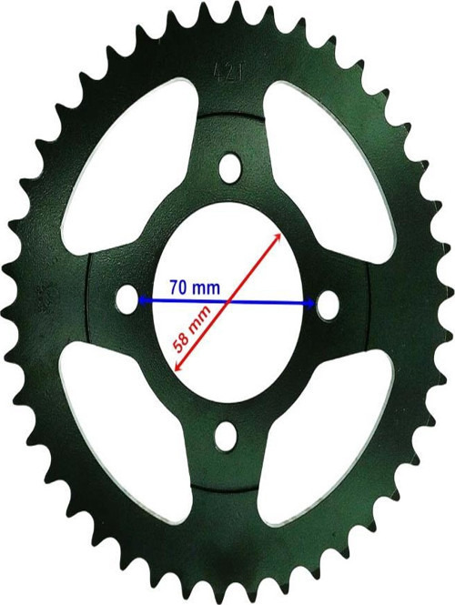 Z-One 150-180 Arka Dişli 428-42T İç 58 Mm 4 Delik Ind Öm